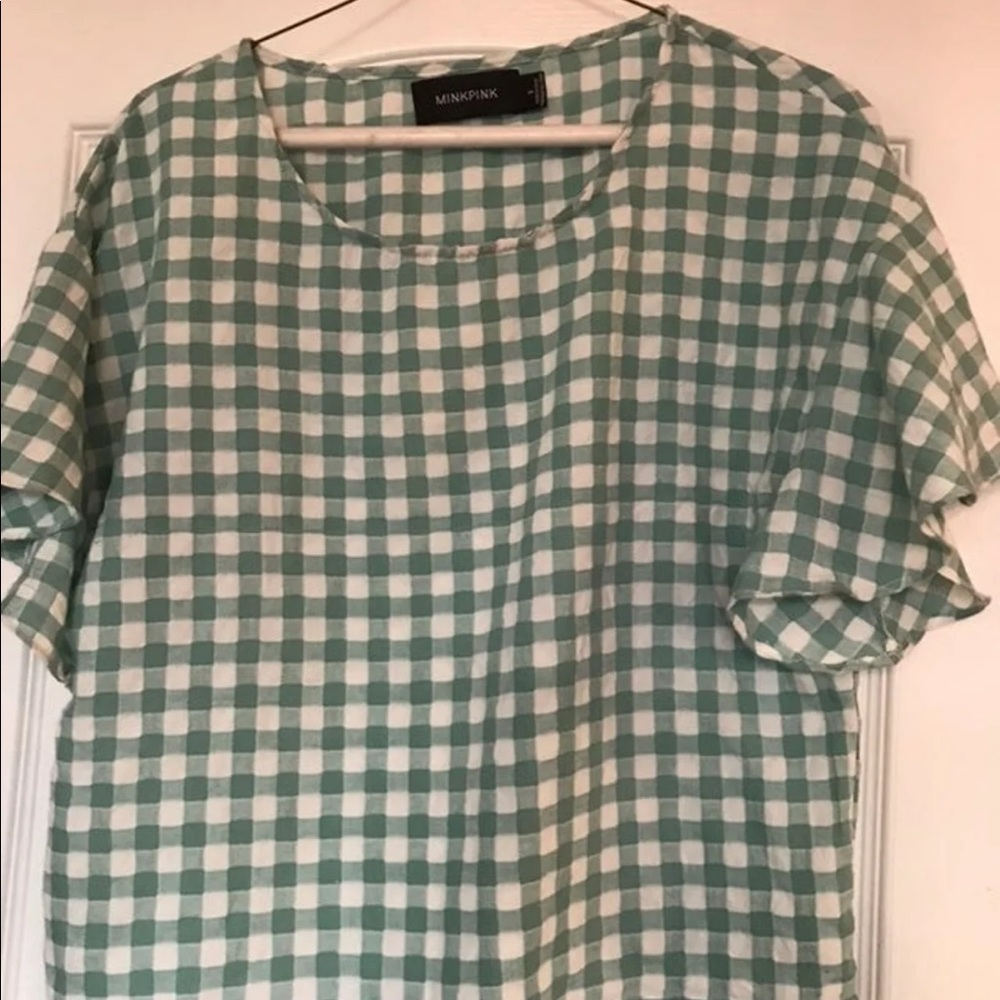 Minkpink Sage Gingham Top - Picture 6 of 8